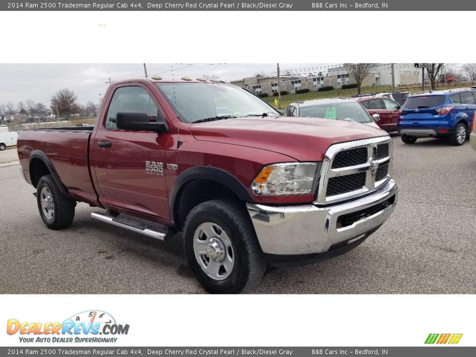 2014 Ram 2500 Tradesman Regular Cab 4x4 Deep Cherry Red Crystal Pearl / Black/Diesel Gray Photo #15