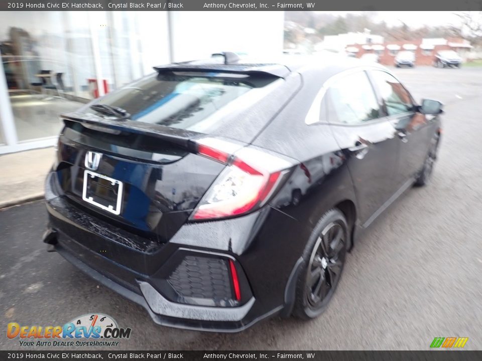 2019 Honda Civic EX Hatchback Crystal Black Pearl / Black Photo #4