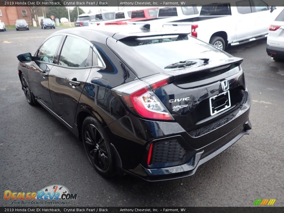 2019 Honda Civic EX Hatchback Crystal Black Pearl / Black Photo #6