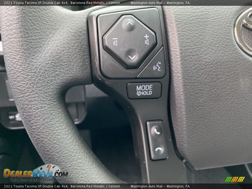 2021 Toyota Tacoma SR Double Cab 4x4 Steering Wheel Photo #6