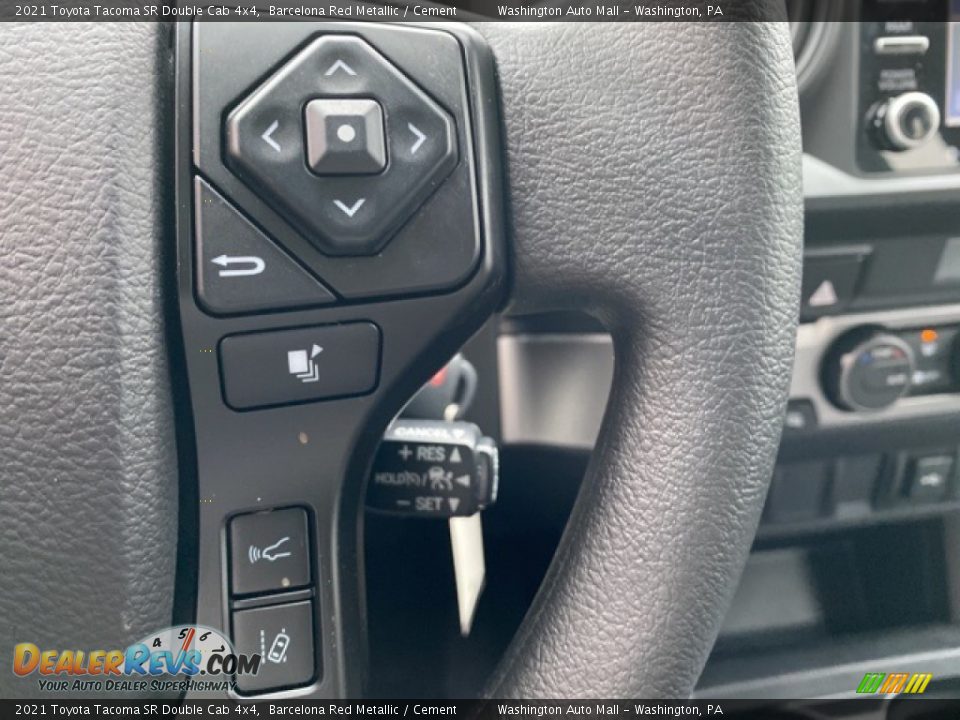 2021 Toyota Tacoma SR Double Cab 4x4 Steering Wheel Photo #7