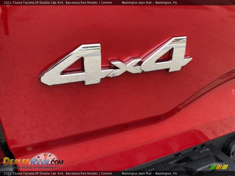 2021 Toyota Tacoma SR Double Cab 4x4 Barcelona Red Metallic / Cement Photo #21