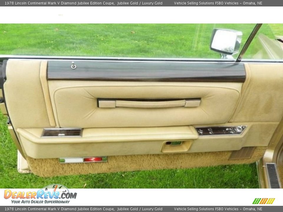 Door Panel of 1978 Lincoln Continental Mark V Diamond Jubilee Edition Coupe Photo #3