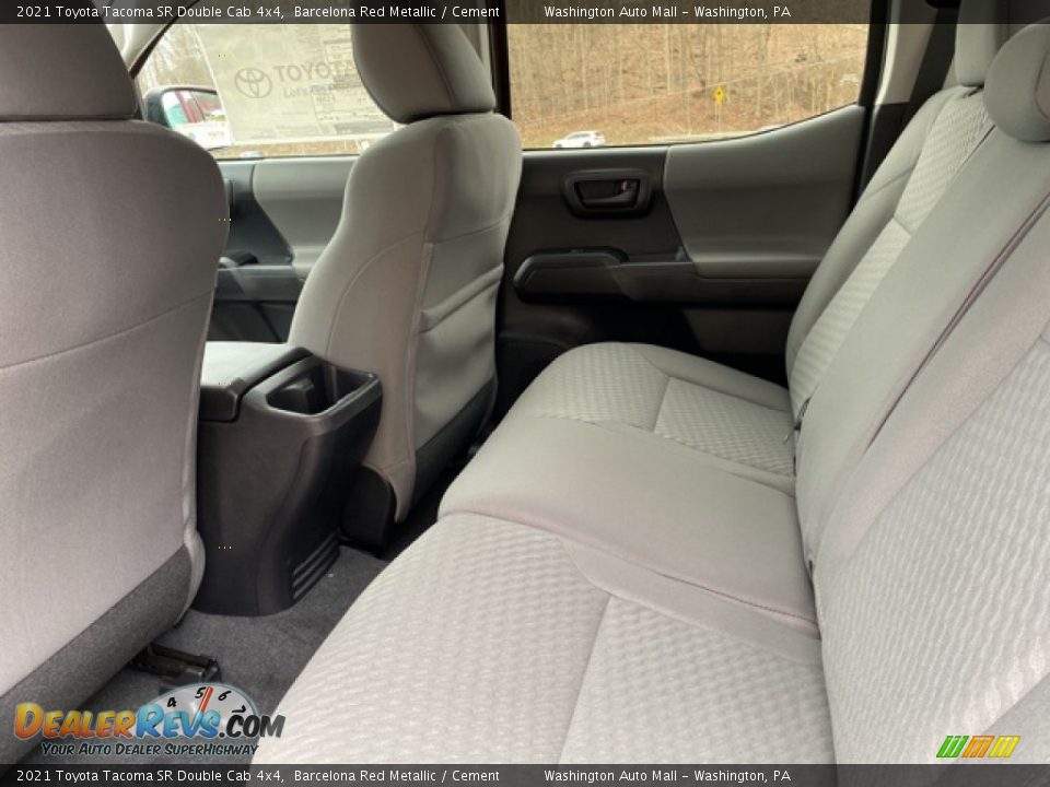 Rear Seat of 2021 Toyota Tacoma SR Double Cab 4x4 Photo #23