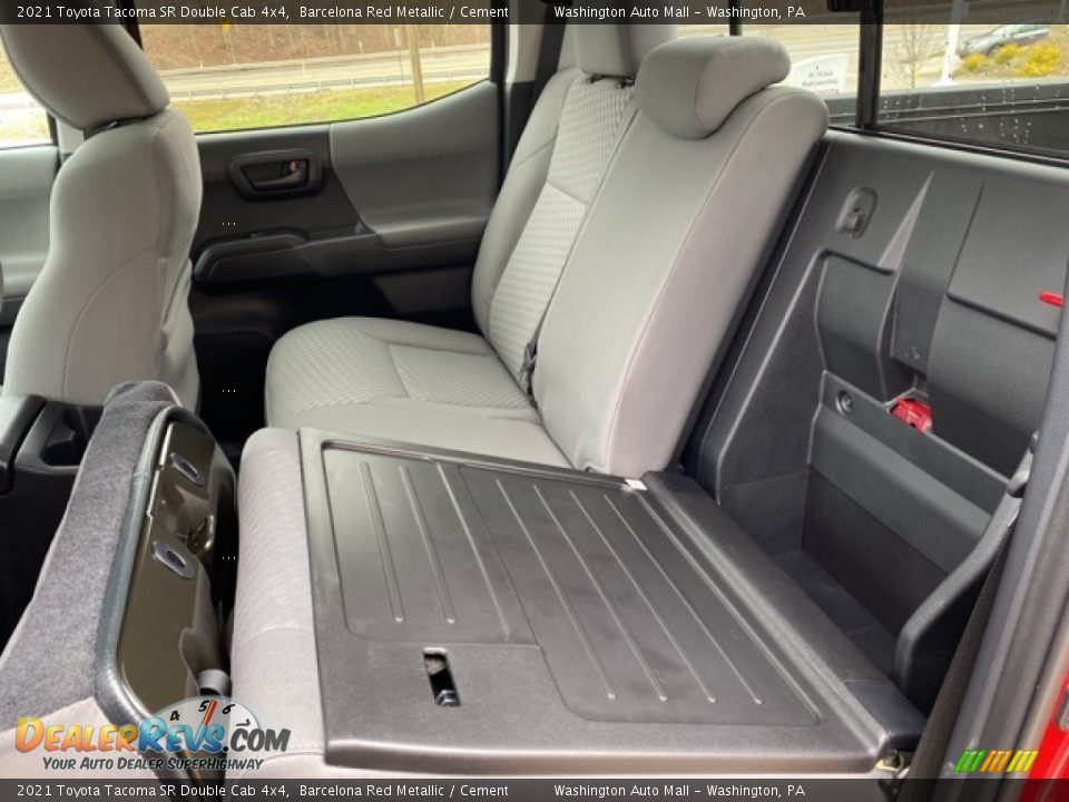 Rear Seat of 2021 Toyota Tacoma SR Double Cab 4x4 Photo #24