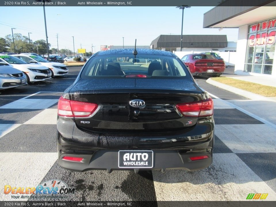 2020 Kia Rio S Aurora Black / Black Photo #4