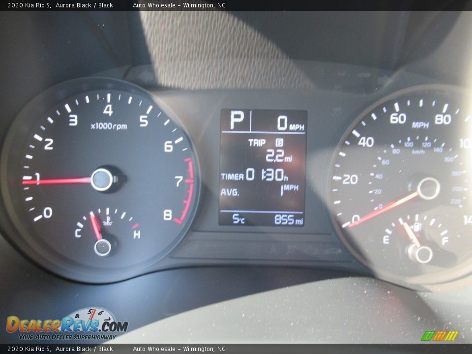 2020 Kia Rio S Aurora Black / Black Photo #16