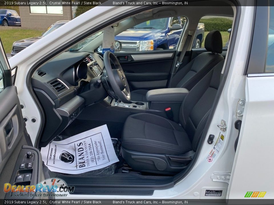 2019 Subaru Legacy 2.5i Crystal White Pearl / Slate Black Photo #13