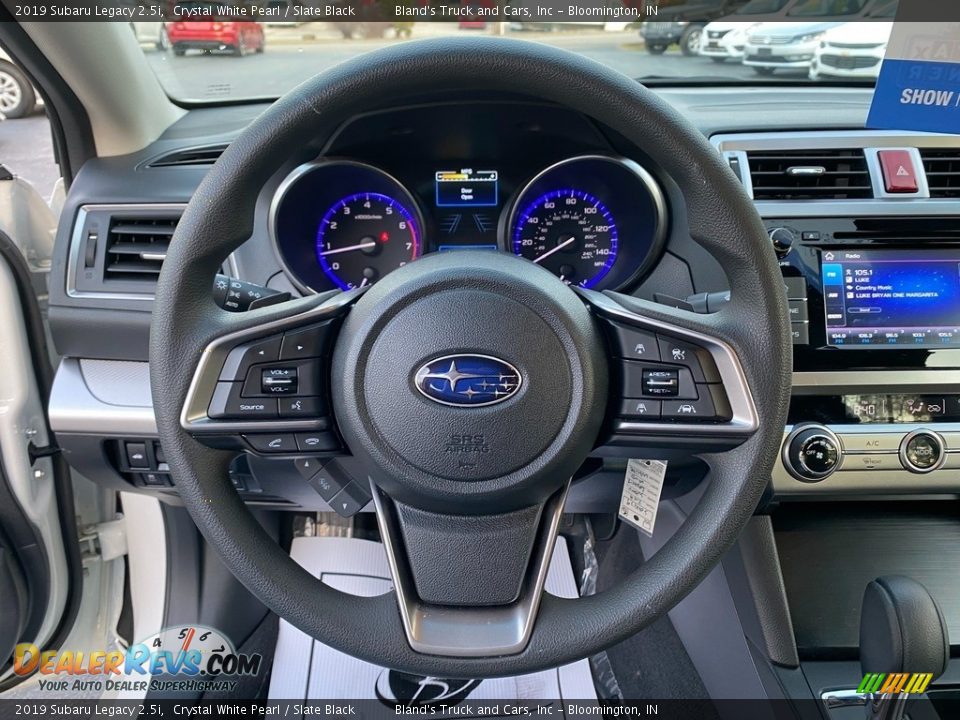 2019 Subaru Legacy 2.5i Crystal White Pearl / Slate Black Photo #15