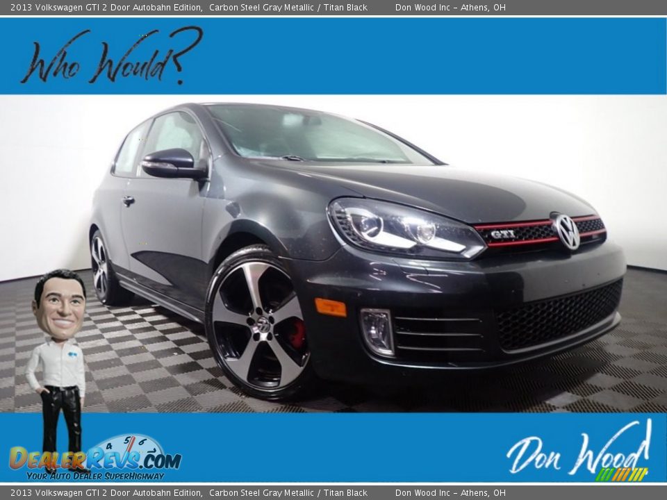 2013 Volkswagen GTI 2 Door Autobahn Edition Carbon Steel Gray Metallic / Titan Black Photo #1