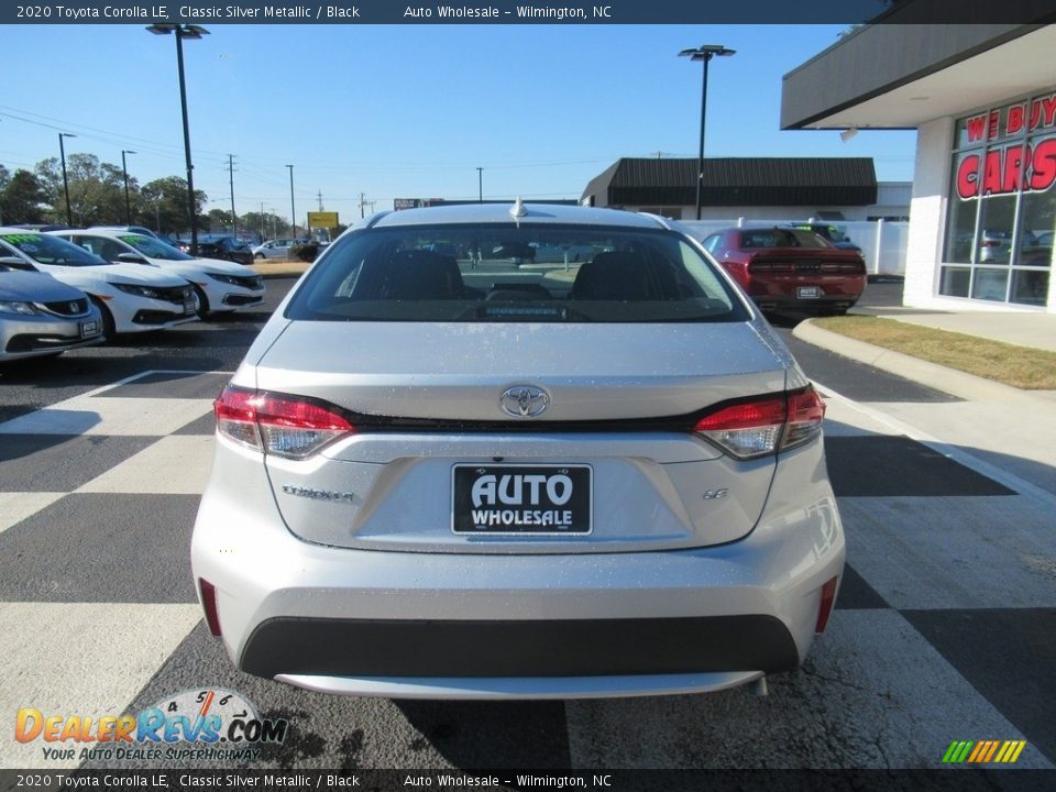 2020 Toyota Corolla LE Classic Silver Metallic / Black Photo #4