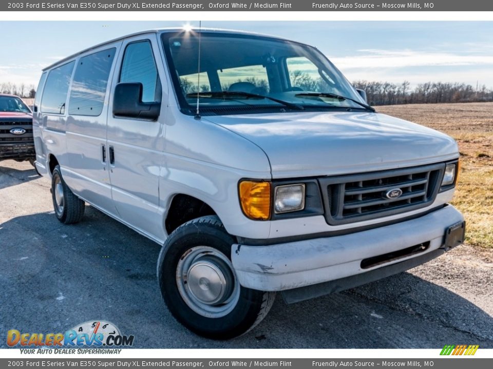 2003 Ford E Series Van E350 Super Duty XL Extended Passenger Oxford White / Medium Flint Photo #1