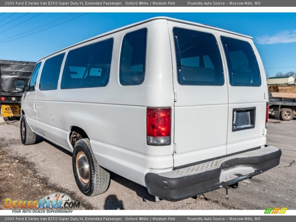 2003 Ford E Series Van E350 Super Duty XL Extended Passenger Oxford White / Medium Flint Photo #6