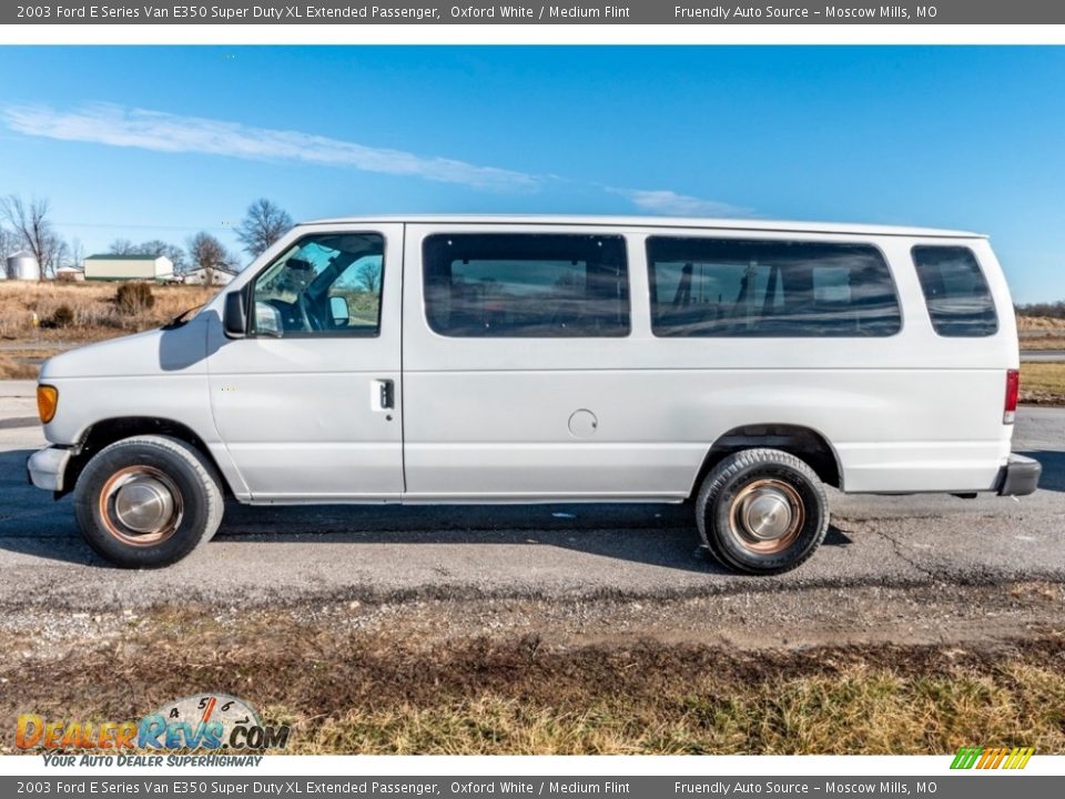 2003 Ford E Series Van E350 Super Duty XL Extended Passenger Oxford White / Medium Flint Photo #7