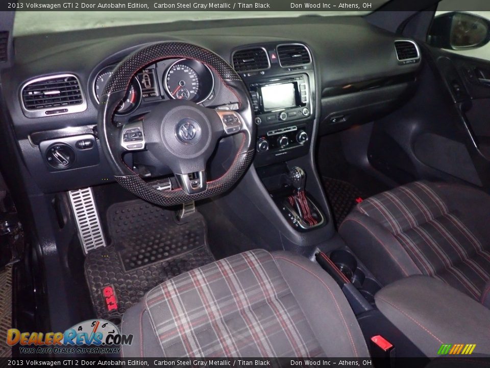 2013 Volkswagen GTI 2 Door Autobahn Edition Carbon Steel Gray Metallic / Titan Black Photo #24