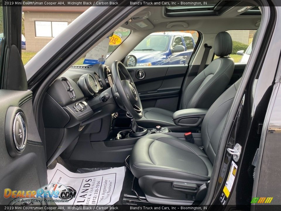 2019 Mini Countryman Cooper All4 Midnight Black / Carbon Black Photo #13