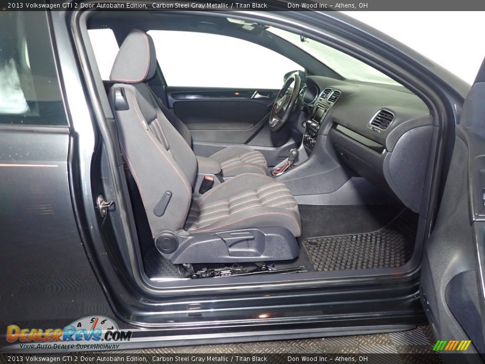 2013 Volkswagen GTI 2 Door Autobahn Edition Carbon Steel Gray Metallic / Titan Black Photo #35