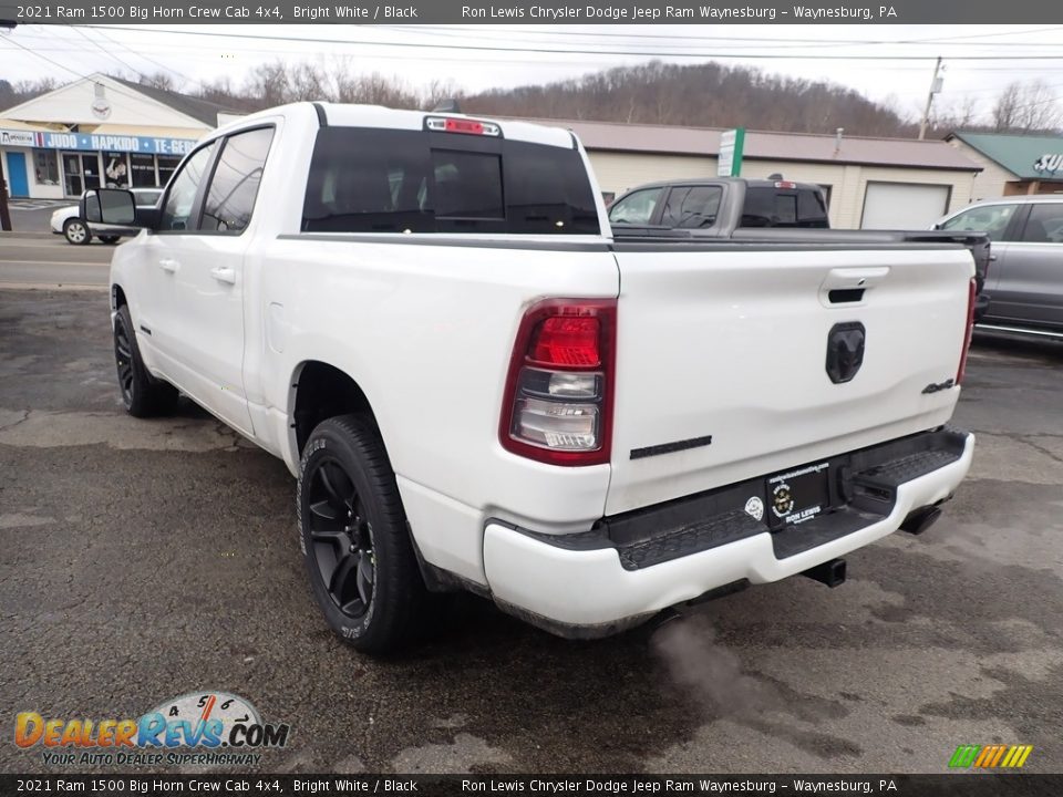 2021 Ram 1500 Big Horn Crew Cab 4x4 Bright White / Black Photo #4