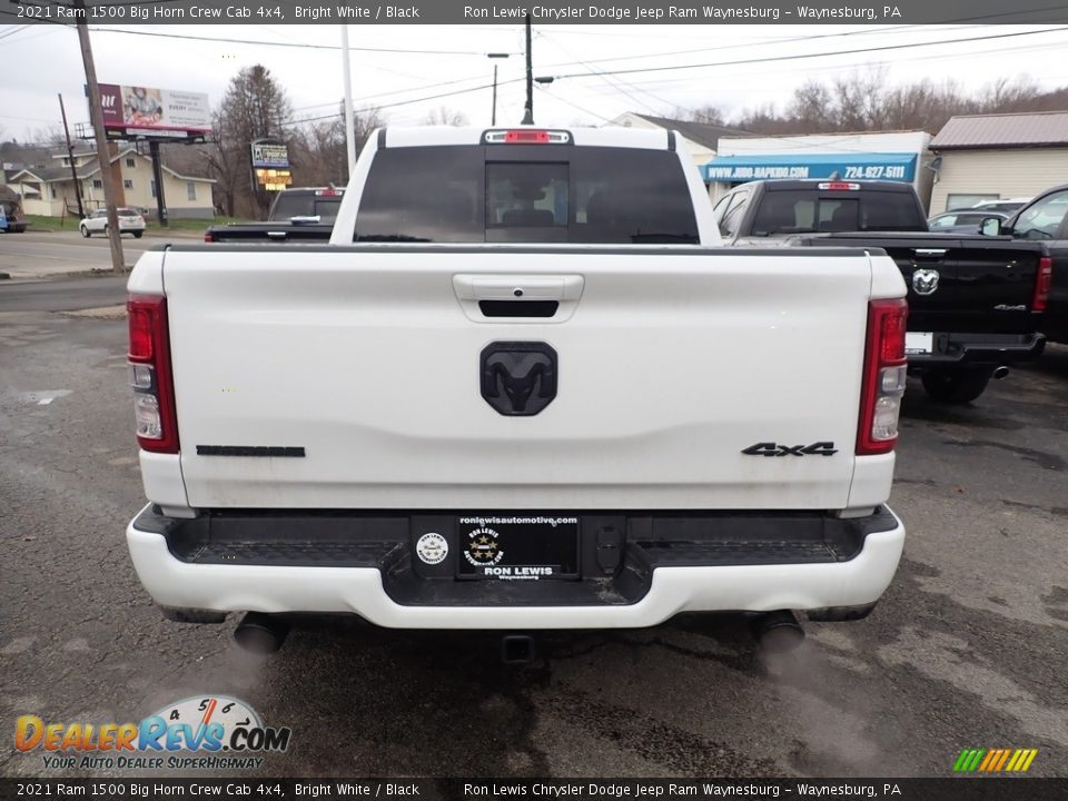 2021 Ram 1500 Big Horn Crew Cab 4x4 Bright White / Black Photo #5