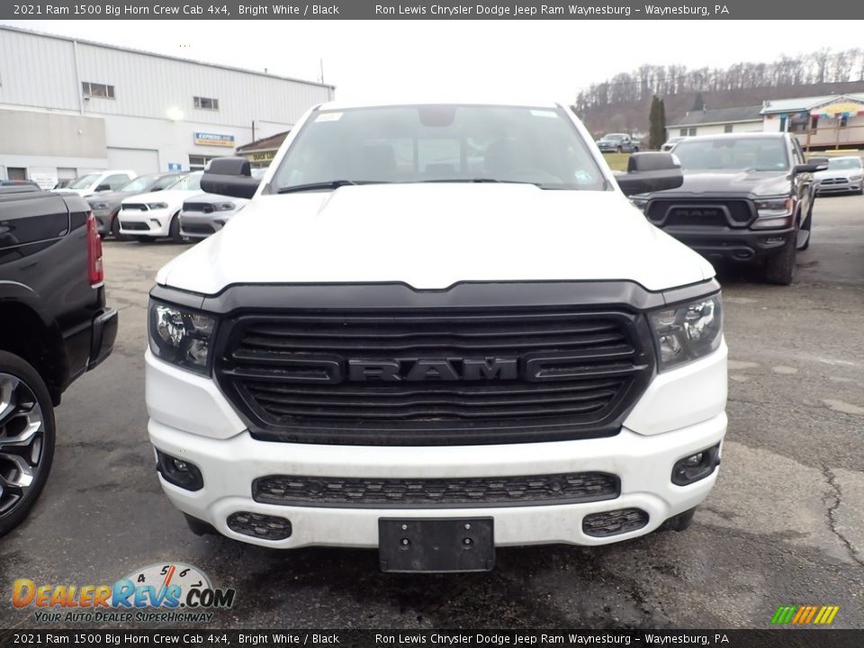 2021 Ram 1500 Big Horn Crew Cab 4x4 Bright White / Black Photo #8