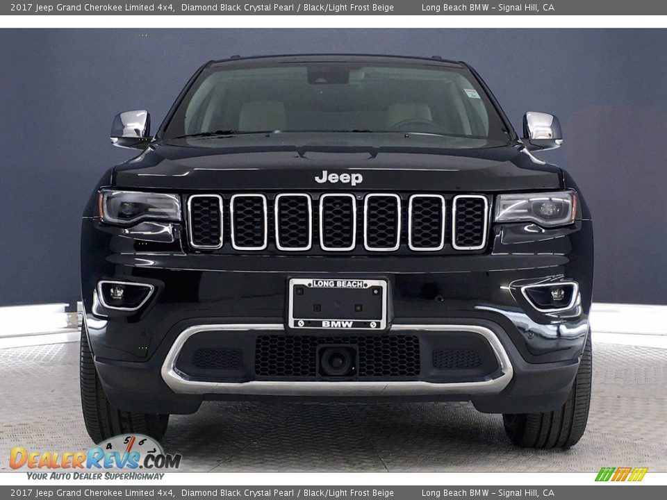 2017 Jeep Grand Cherokee Limited 4x4 Diamond Black Crystal Pearl / Black/Light Frost Beige Photo #2