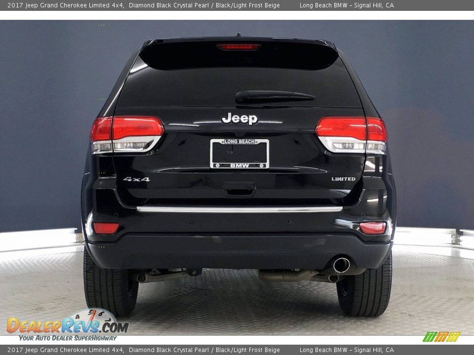 2017 Jeep Grand Cherokee Limited 4x4 Diamond Black Crystal Pearl / Black/Light Frost Beige Photo #3