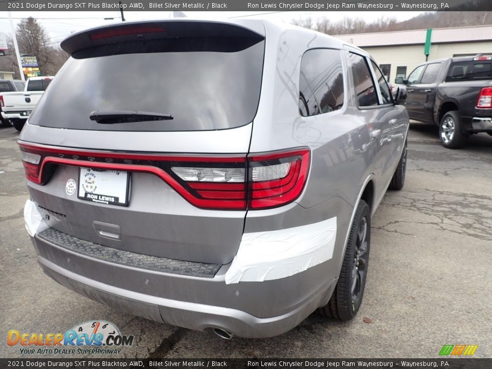 2021 Dodge Durango SXT Plus Blacktop AWD Billet Silver Metallic / Black Photo #6