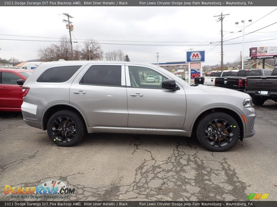 2021 Dodge Durango SXT Plus Blacktop AWD Billet Silver Metallic / Black Photo #7