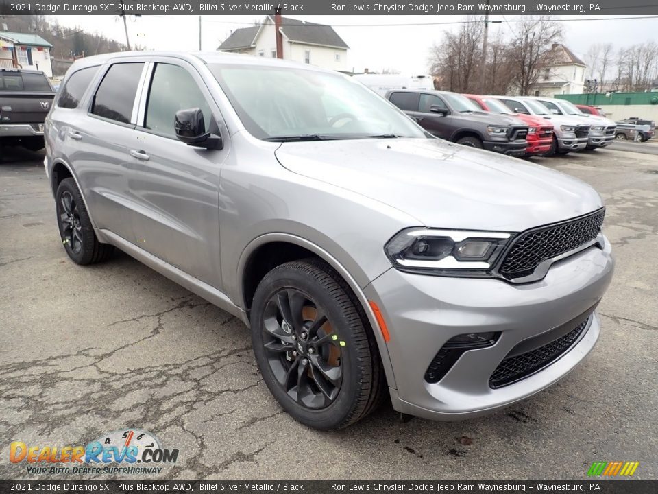 2021 Dodge Durango SXT Plus Blacktop AWD Billet Silver Metallic / Black Photo #8