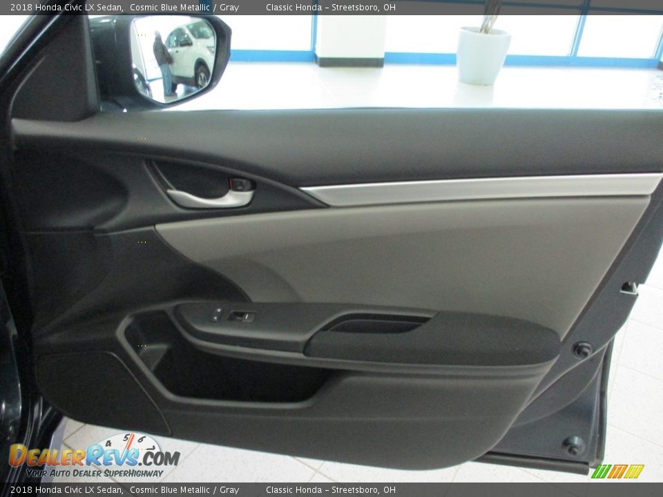 2018 Honda Civic LX Sedan Cosmic Blue Metallic / Gray Photo #14