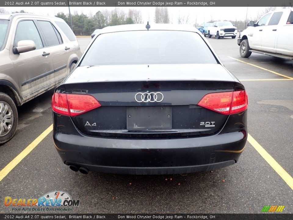 2012 Audi A4 2.0T quattro Sedan Brilliant Black / Black Photo #19