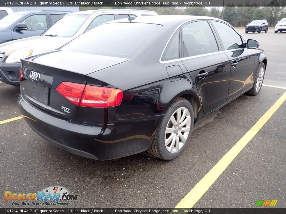 2012 Audi A4 2.0T quattro Sedan Brilliant Black / Black Photo #20