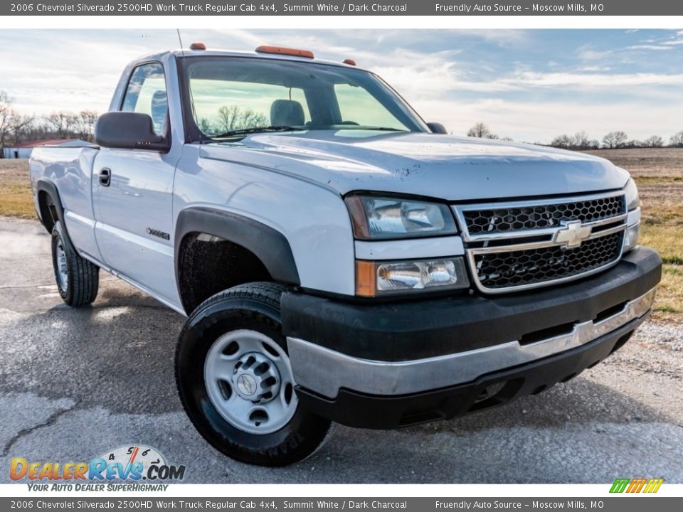 2006 Chevrolet Silverado 2500HD Work Truck Regular Cab 4x4 Summit White / Dark Charcoal Photo #1