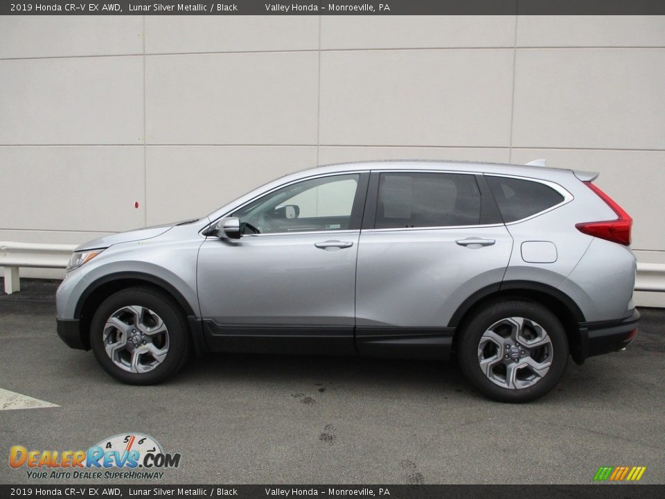 2019 Honda CR-V EX AWD Lunar Silver Metallic / Black Photo #2