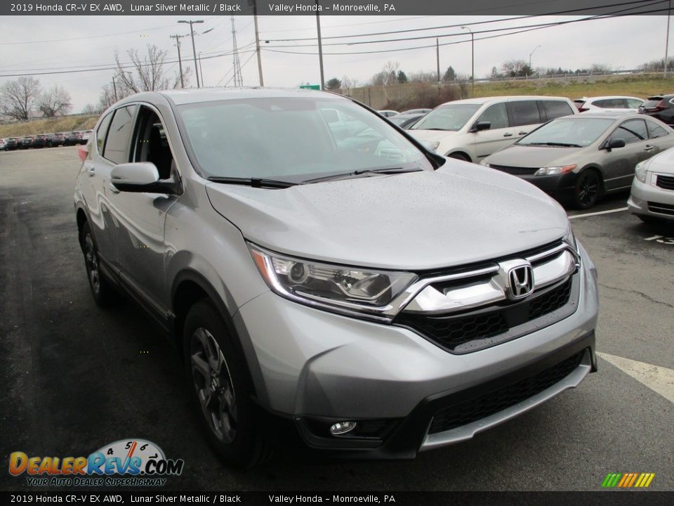 2019 Honda CR-V EX AWD Lunar Silver Metallic / Black Photo #7