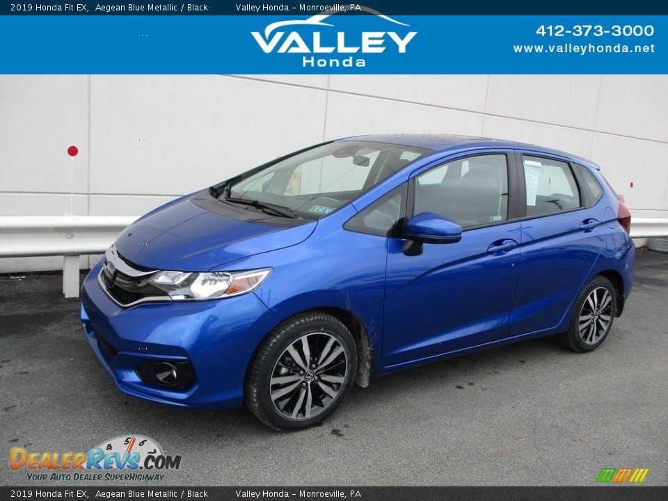 2019 Honda Fit EX Aegean Blue Metallic / Black Photo #1