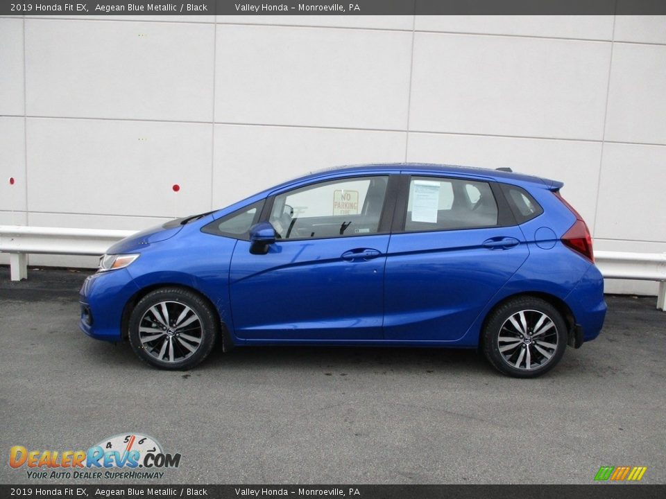 2019 Honda Fit EX Aegean Blue Metallic / Black Photo #2