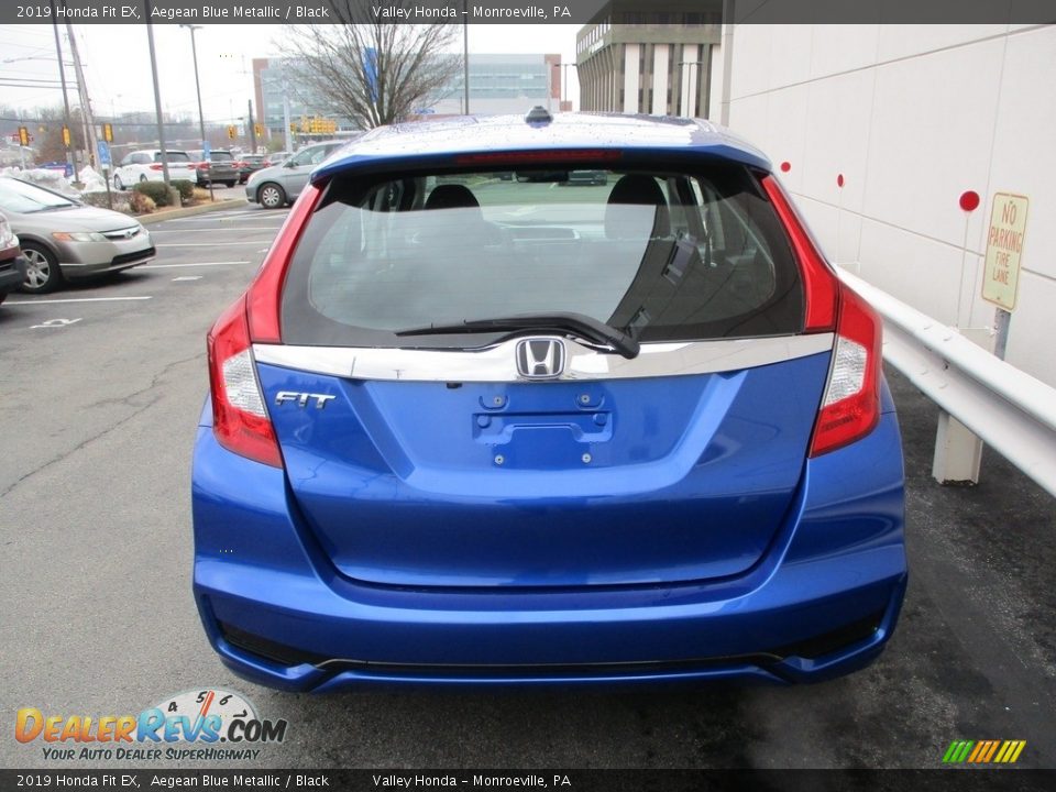 2019 Honda Fit EX Aegean Blue Metallic / Black Photo #4