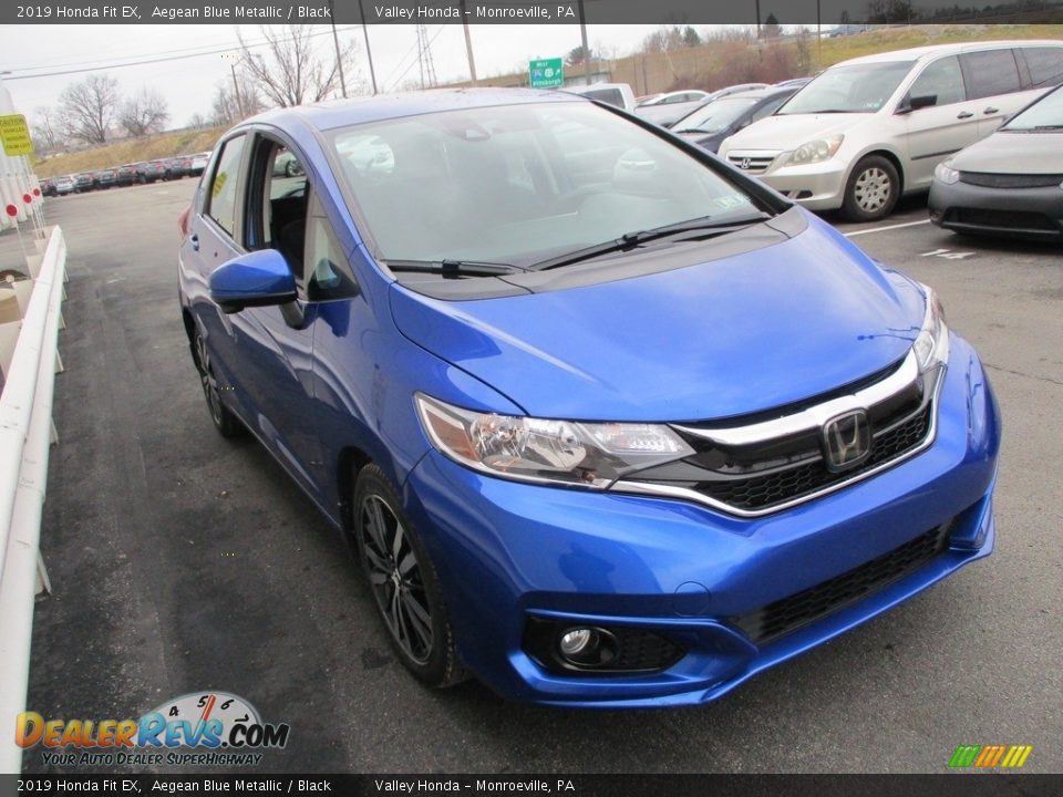 2019 Honda Fit EX Aegean Blue Metallic / Black Photo #7