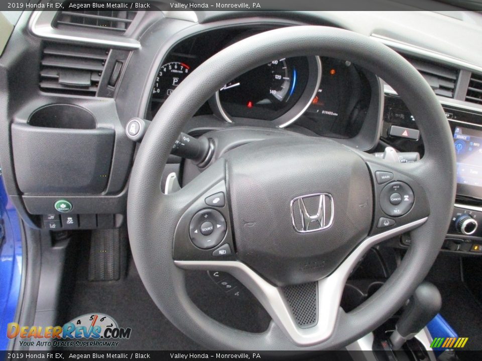 2019 Honda Fit EX Aegean Blue Metallic / Black Photo #14