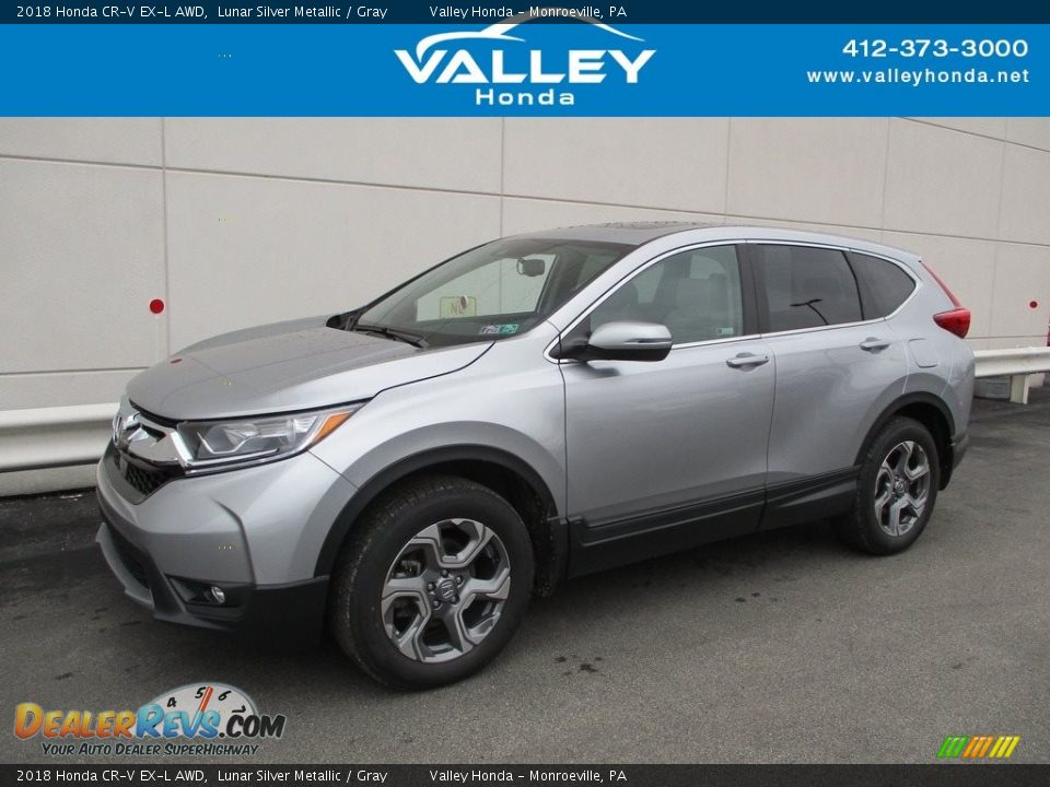 2018 Honda CR-V EX-L AWD Lunar Silver Metallic / Gray Photo #1