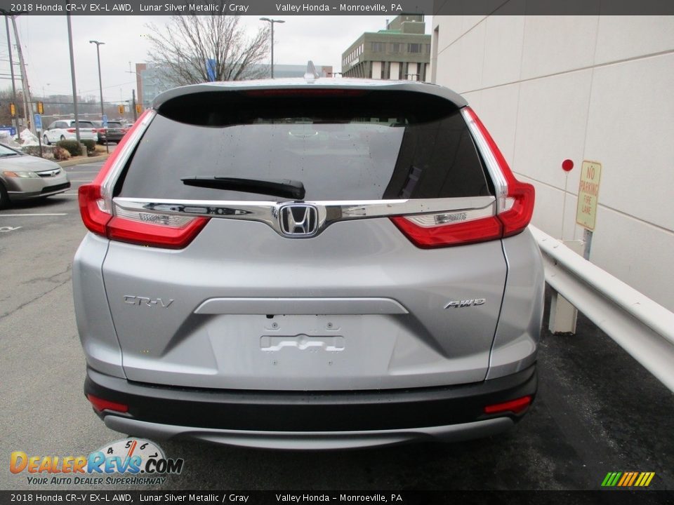 2018 Honda CR-V EX-L AWD Lunar Silver Metallic / Gray Photo #4