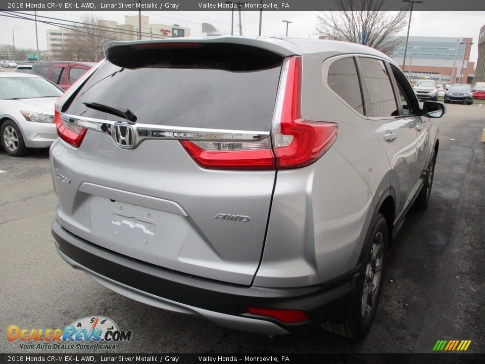 2018 Honda CR-V EX-L AWD Lunar Silver Metallic / Gray Photo #5