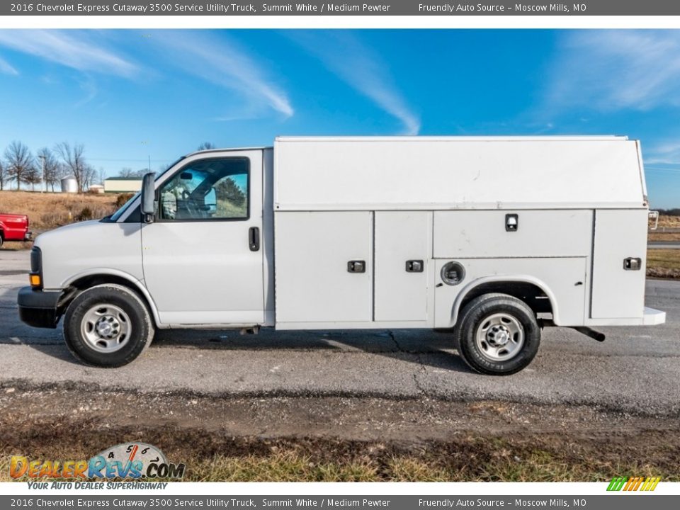 2016 Chevrolet Express Cutaway 3500 Service Utility Truck Summit White / Medium Pewter Photo #7
