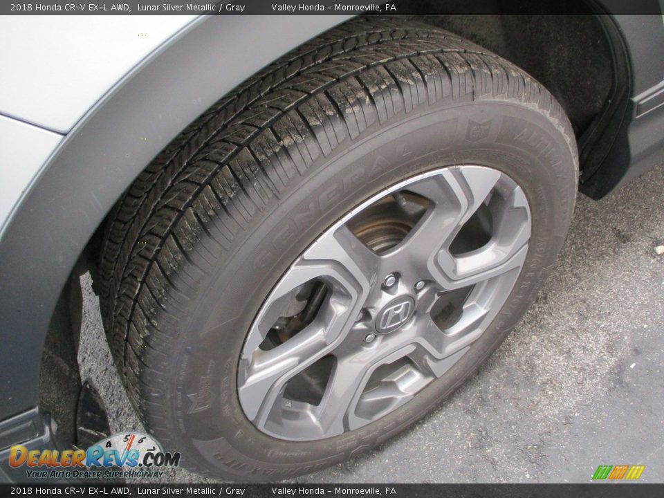 2018 Honda CR-V EX-L AWD Lunar Silver Metallic / Gray Photo #6