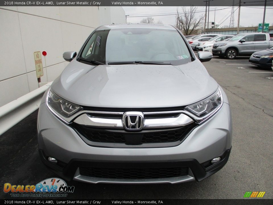 2018 Honda CR-V EX-L AWD Lunar Silver Metallic / Gray Photo #8