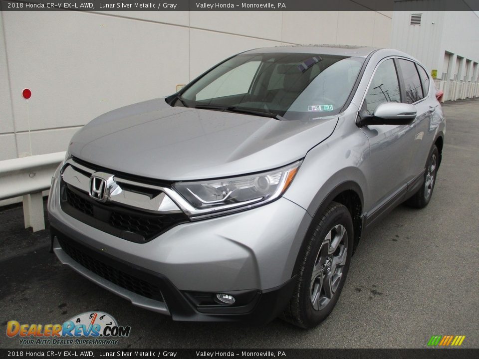 2018 Honda CR-V EX-L AWD Lunar Silver Metallic / Gray Photo #9