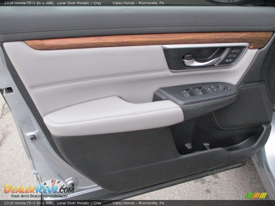 2018 Honda CR-V EX-L AWD Lunar Silver Metallic / Gray Photo #10
