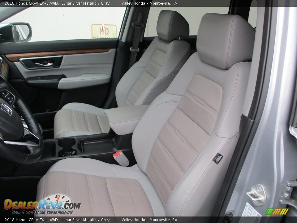 2018 Honda CR-V EX-L AWD Lunar Silver Metallic / Gray Photo #12