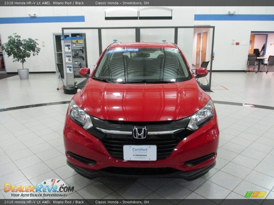 2018 Honda HR-V LX AWD Milano Red / Black Photo #2